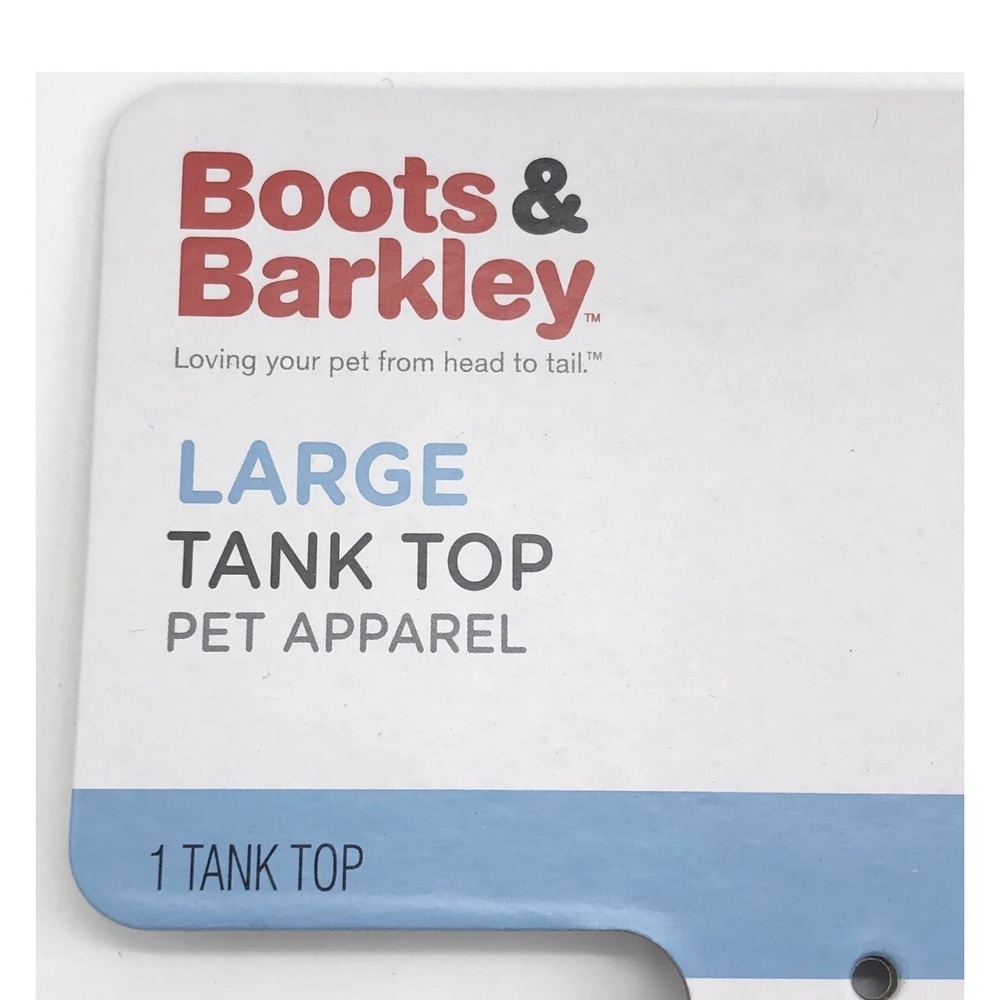 Boots & Barkley Dog Tank Top Blue Large Im the Alpha Pet Apparel Dog Shirt Large - Picture 5 of 8